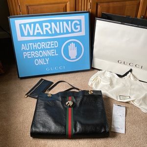 Gucci Large Rajah Leather Tote